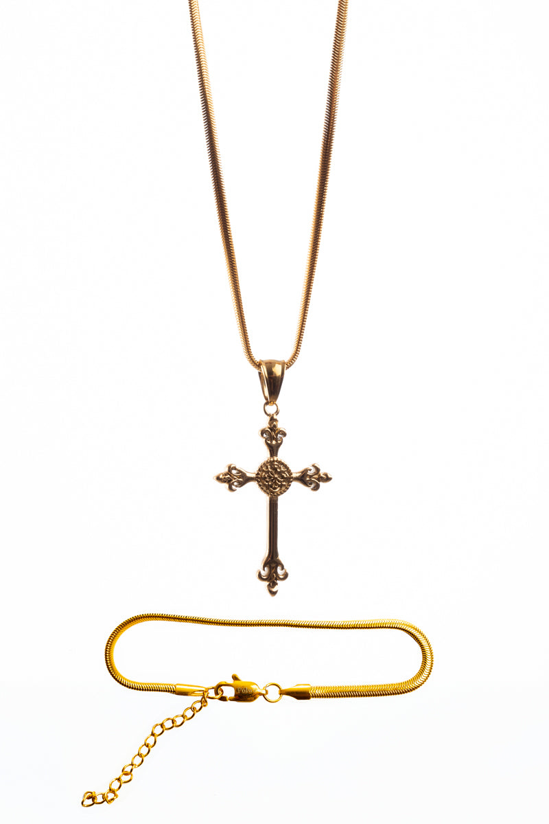 Set Serpiente + dije cruz