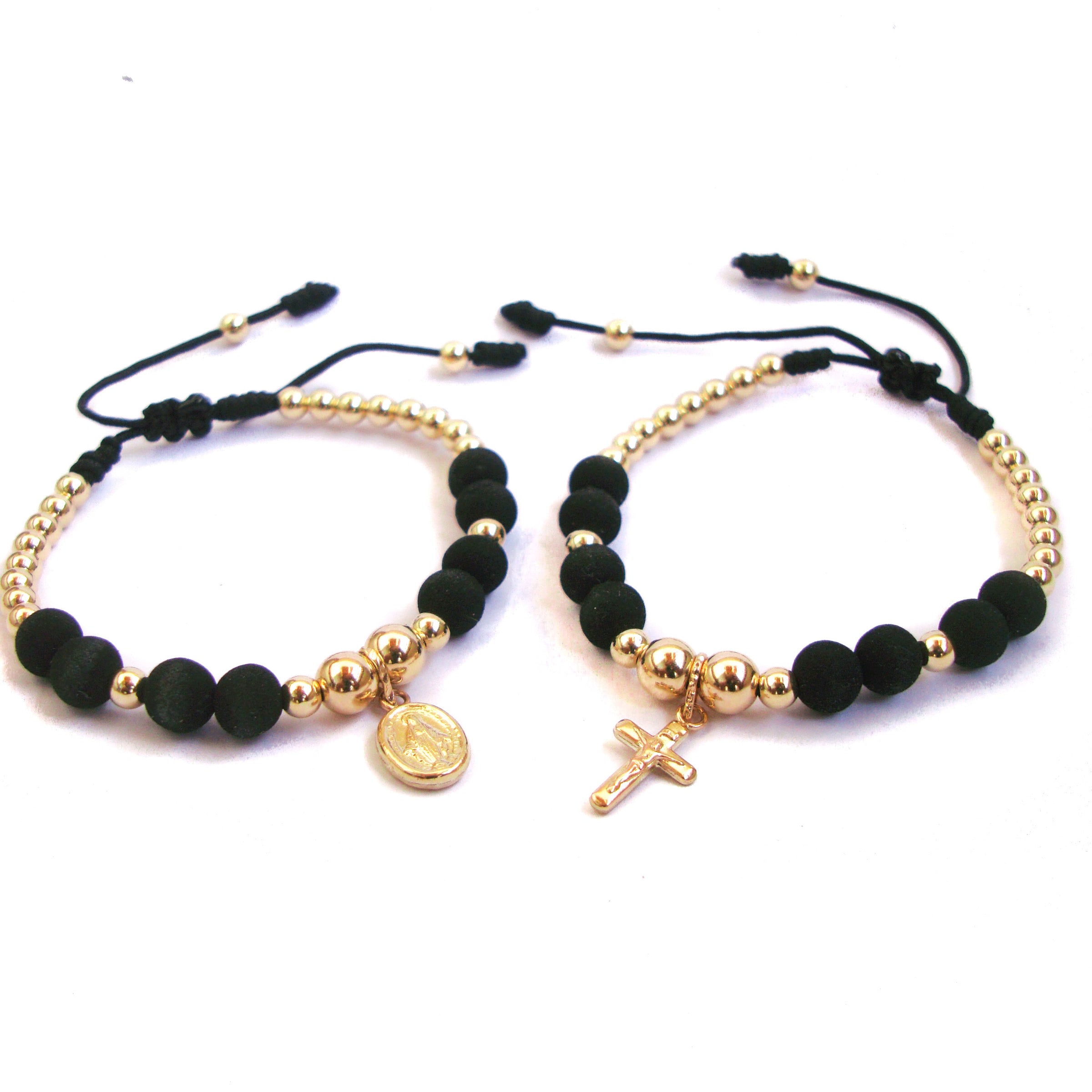 Pulseras en oro laminado