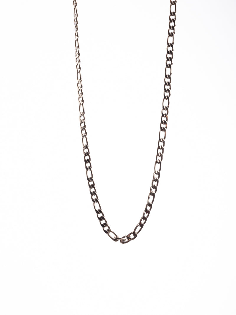 Cadena tejido escalera 3x1 Plateada - 60cm