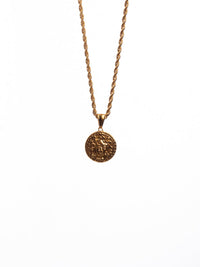 Cadena lazo 50 cms + dije medusa | Enchape de oro 18k