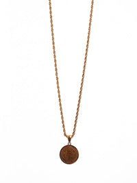 Cadena Lazo 50 cms + dije San Benito| Enchape de oro 18k