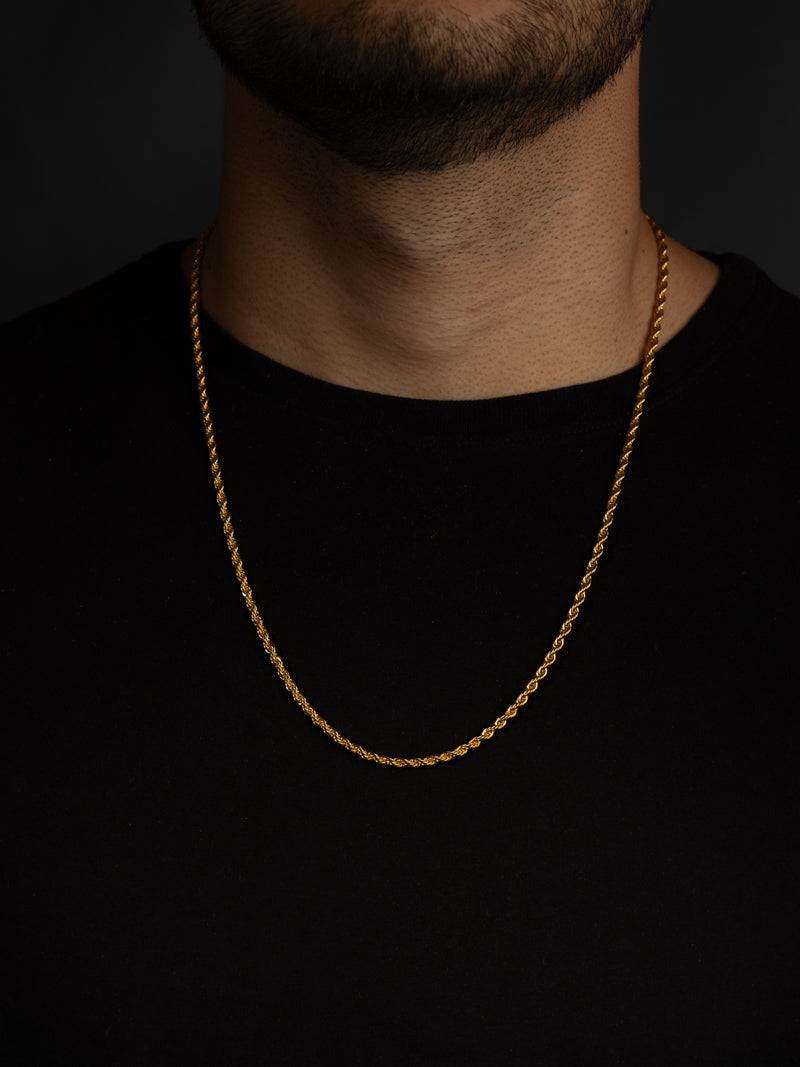Cadena lazo 60 cms | Enchape de oro 18k