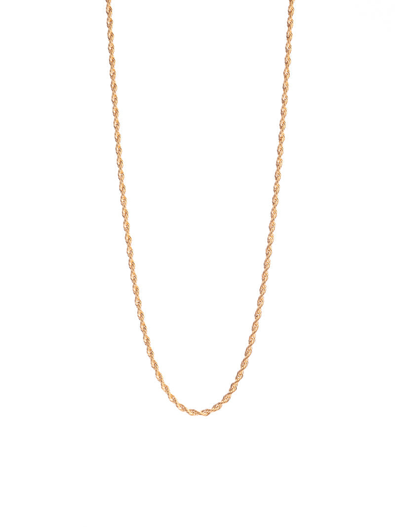 Cadena lazo 60 cms | Enchape de oro 18k