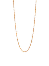 Cadena lazo 60 cms | Enchape de oro 18k