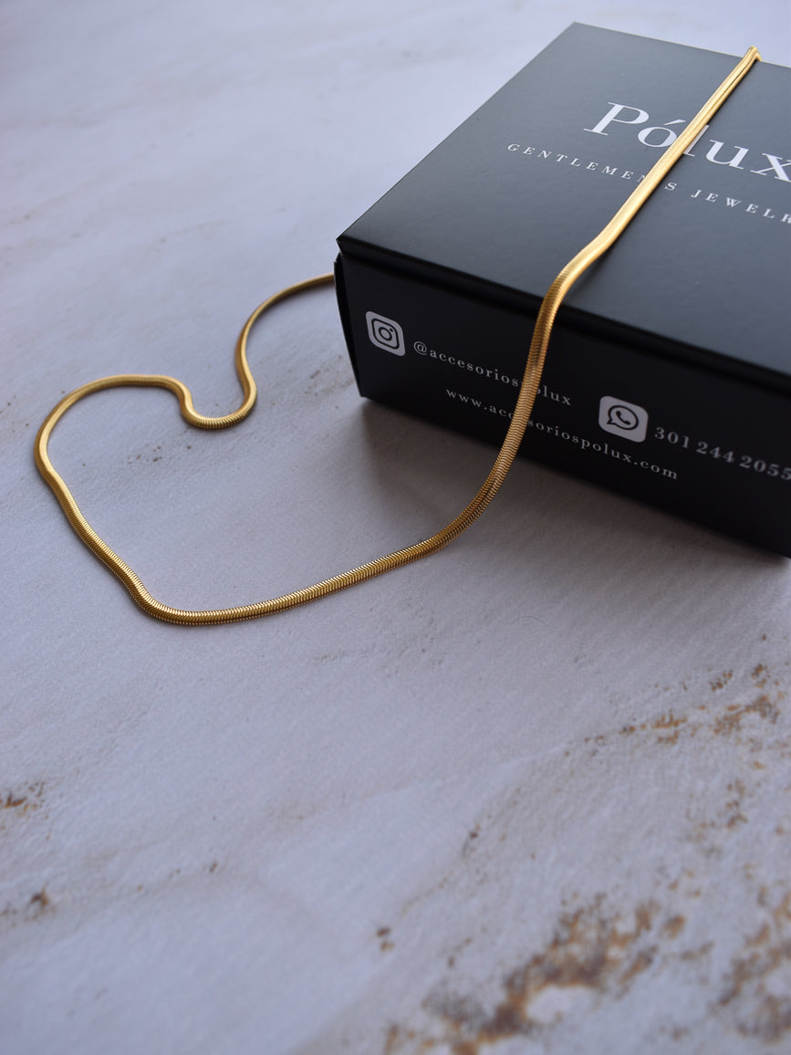 Cadena Serpiente | Enchape De Oro 18k