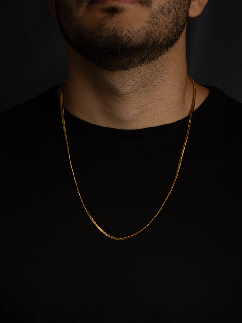 Cadena Serpiente | Enchape De Oro 18k