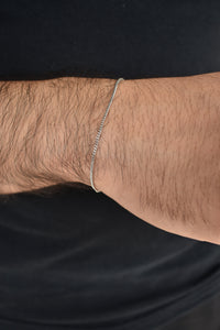 Pulsera micro cubana silver