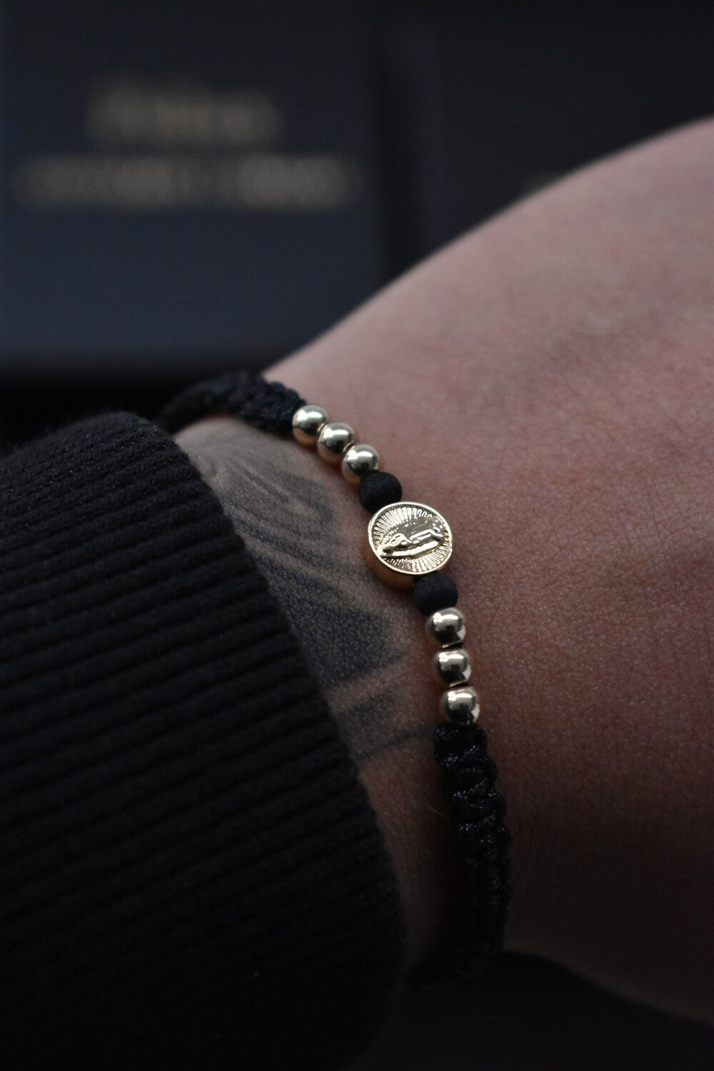 Pulsera San Benito & Virgen de Guadalupe | Oro laminado 18 K - Maximus