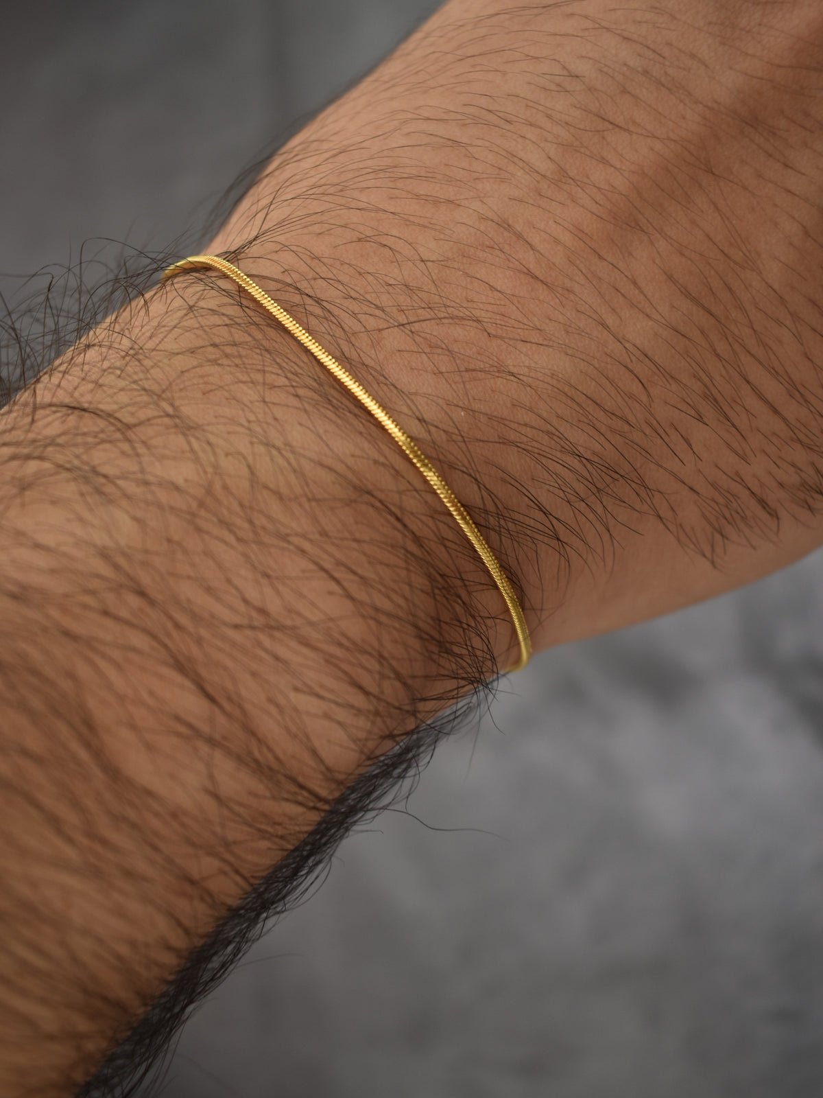 Esclava Tejido Micro Serpiente Enchape Oro 18K