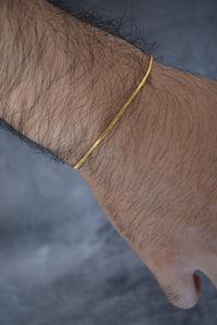 Pulsera micro serpiente golden - Enchape en oro 18k