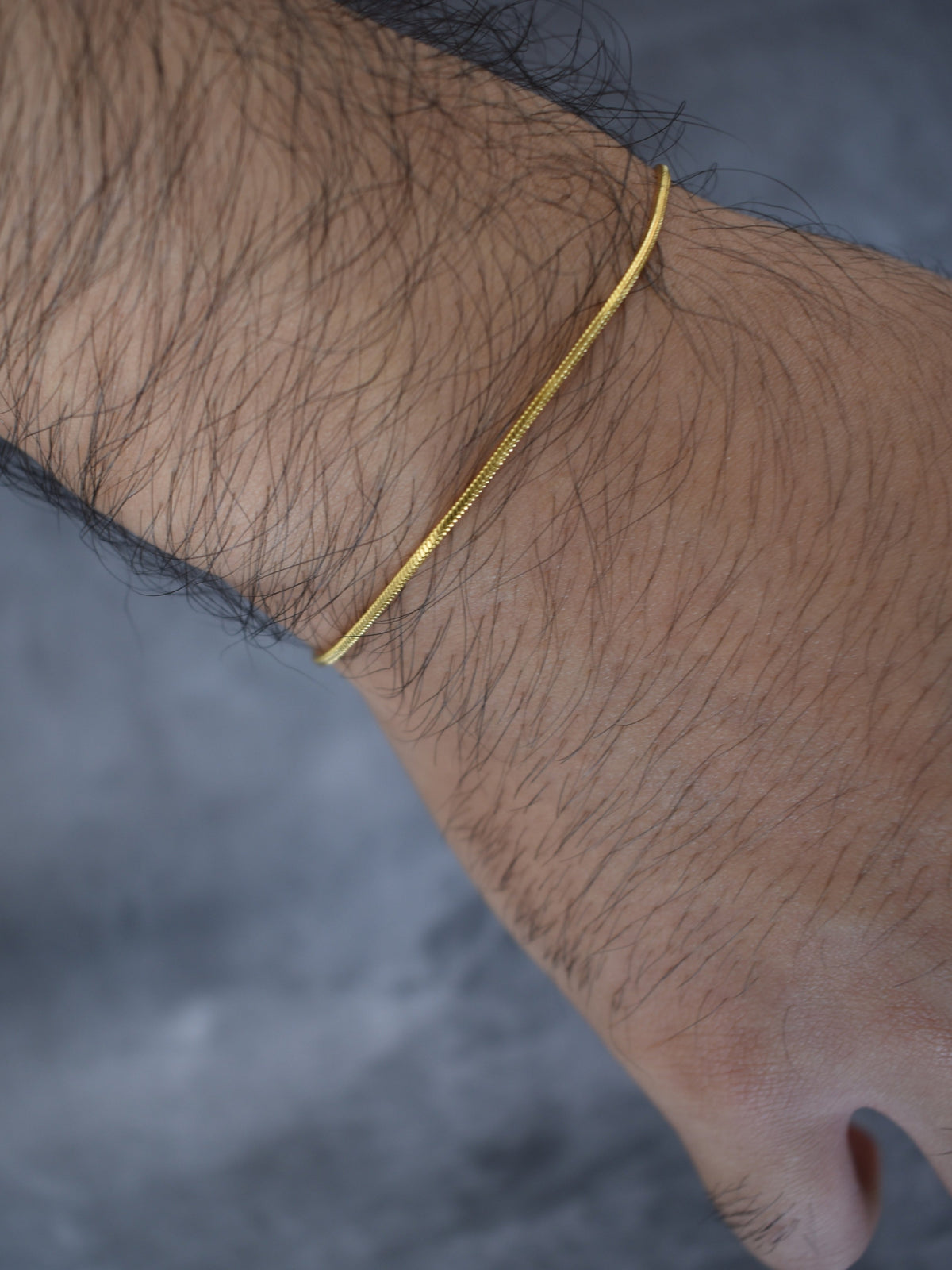 Esclava Tejido Micro Serpiente Enchape Oro 18K