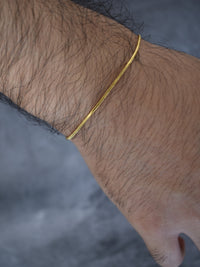Esclava Tejido Micro Serpiente Enchape Oro 18K