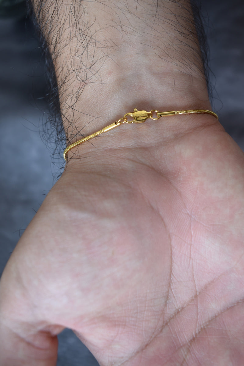 Pulsera micro serpiente golden - Enchape en oro 18k
