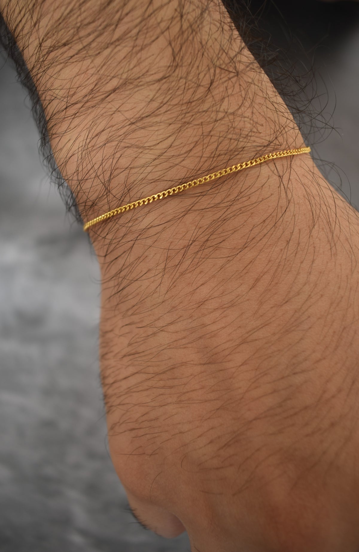 Pulsera micro cubana golden - Enchape en oro 18k