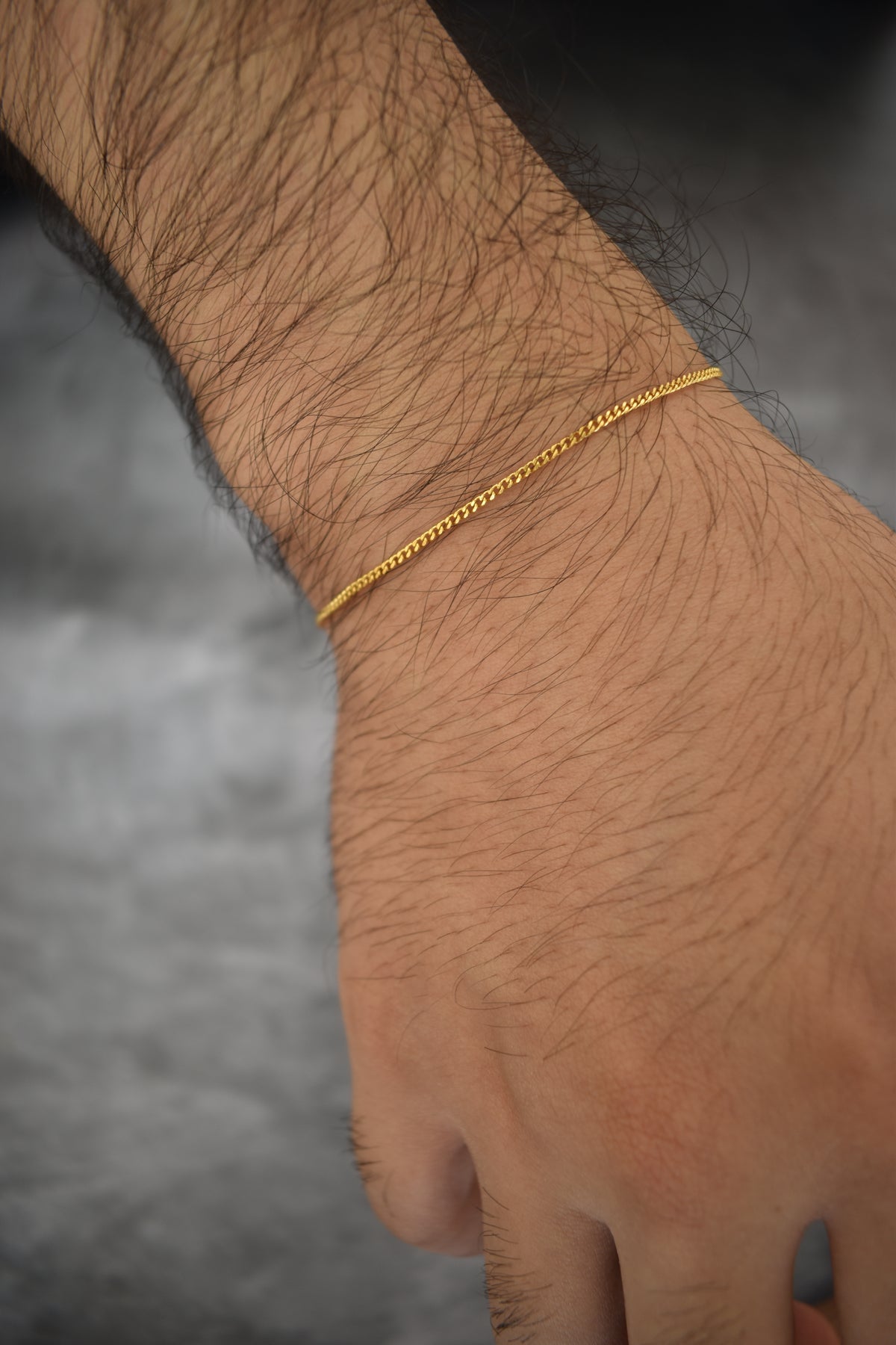 Pulsera micro cubana golden - Enchape en oro 18k