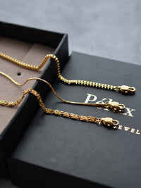 Set x3 Pulseras Minimalistas Enchape Oro 18K