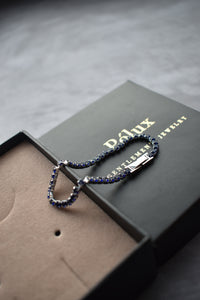 Pulsera tennis Silver Zafiro