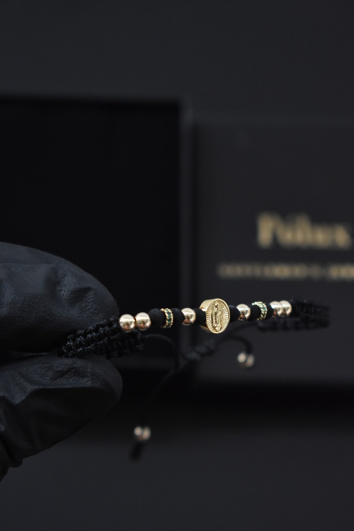 Pulsera San Benito & Virgen Guadalupe| Oro laminado 18 K