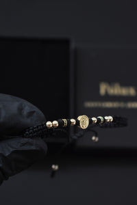 Pulsera San Benito & Virgen Guadalupe| Oro laminado 18 K