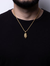 Cadena lazo 50 cms+ dije Corazón| Enchape de oro 18k