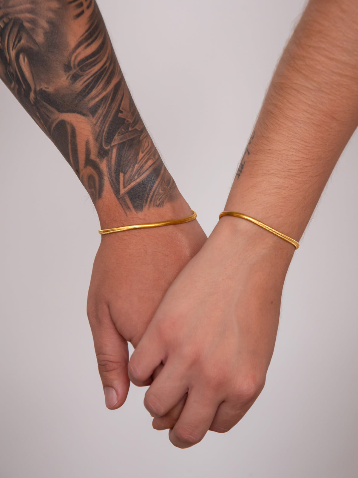 Set Esclavas Tejido Serpiente Parejas