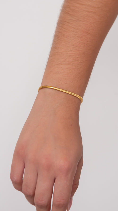 Set pulseras tejido serpiente para parejas