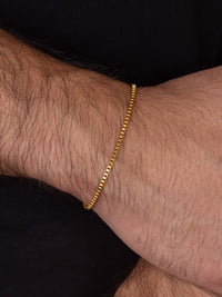 Esclava Tejido Veneciana Enchape Oro 18K