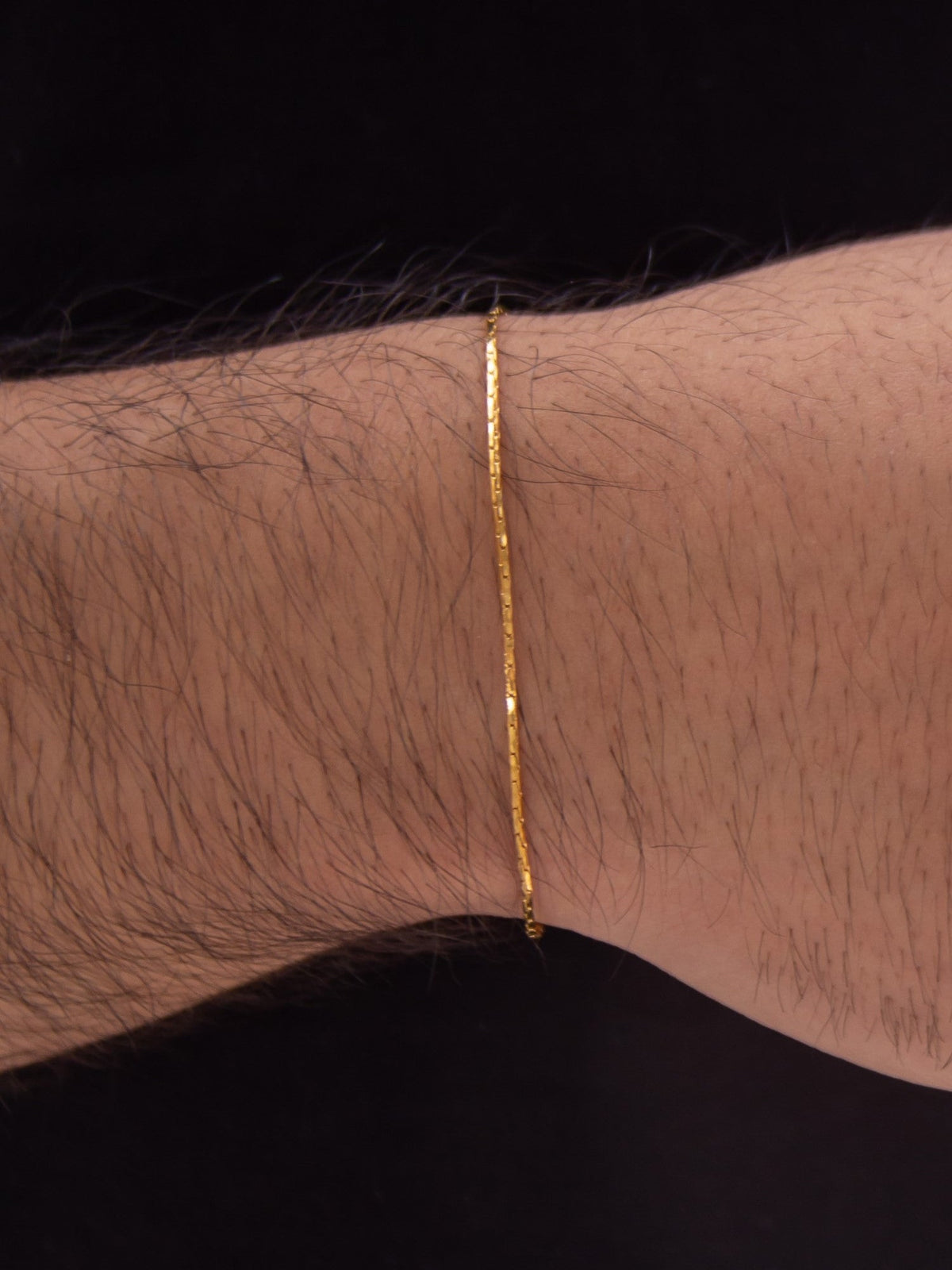Esclava Tejido Escama Enchape Oro 18K