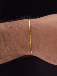 Esclava Tejido Escama Enchape Oro 18K