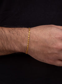 Esclava Tejido Byzantine Enchape Oro 18K