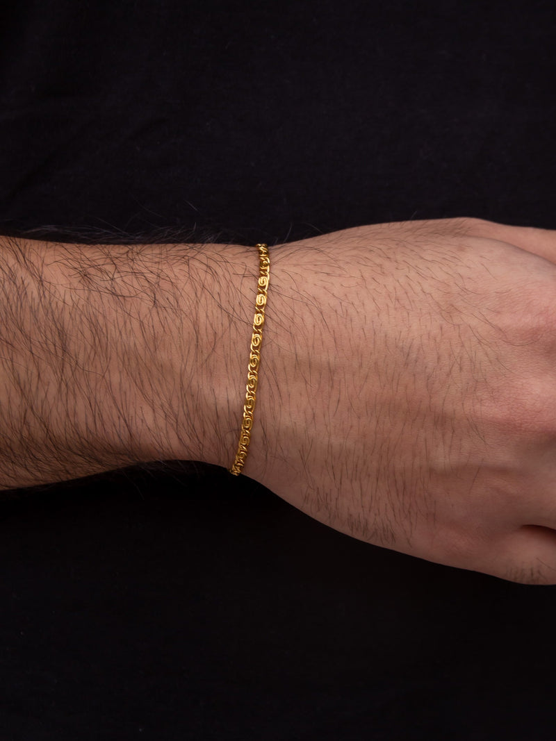 Esclava Tejido Byzantine Enchape Oro 18K