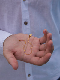 Esclava Tejido Escama Enchape Oro 18K