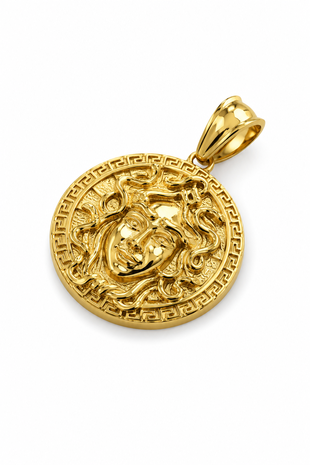 dije de medusa oro 18k