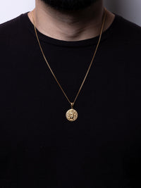 Cadena Cubana 60 cm x 2 mm Dije Medusa| Enchape en Oro 18K