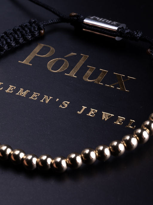 Pulsera Balines 4mm Oro Laminado 18K