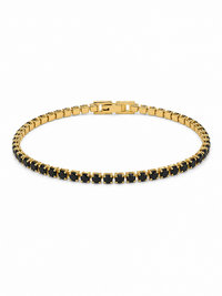 Pulsera tennis de oro para mujeres y hombres