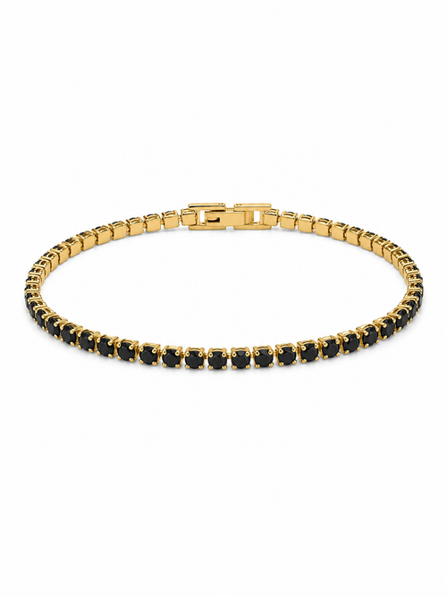 Pulsera tennis de oro para mujeres y hombres