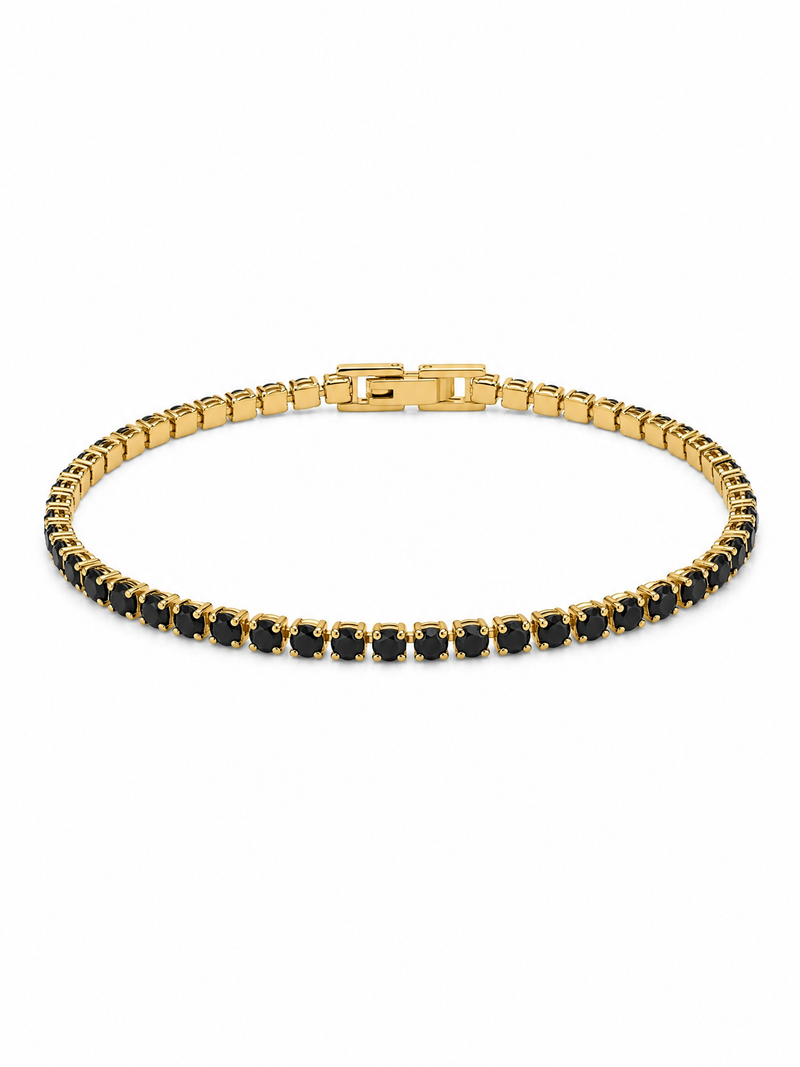 Pulsera tennis de oro para mujeres y hombres