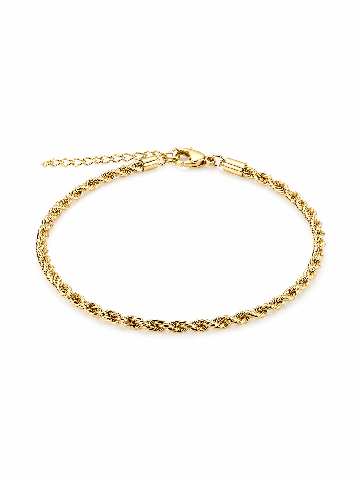 Esclava Tejido lazo- Enchape de oro 18k - 3mm