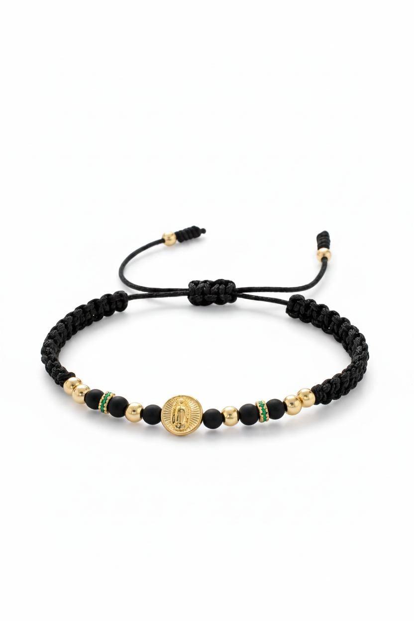 Pulsera virgen de guadalupe 18k
