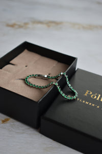 Pulsera tennis Silver Esmeralda