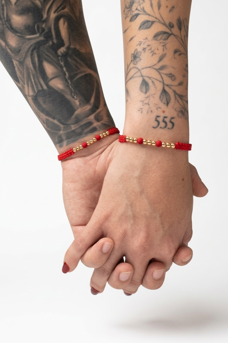 Pulseras Pareja Oro Laminado 18K –Primus