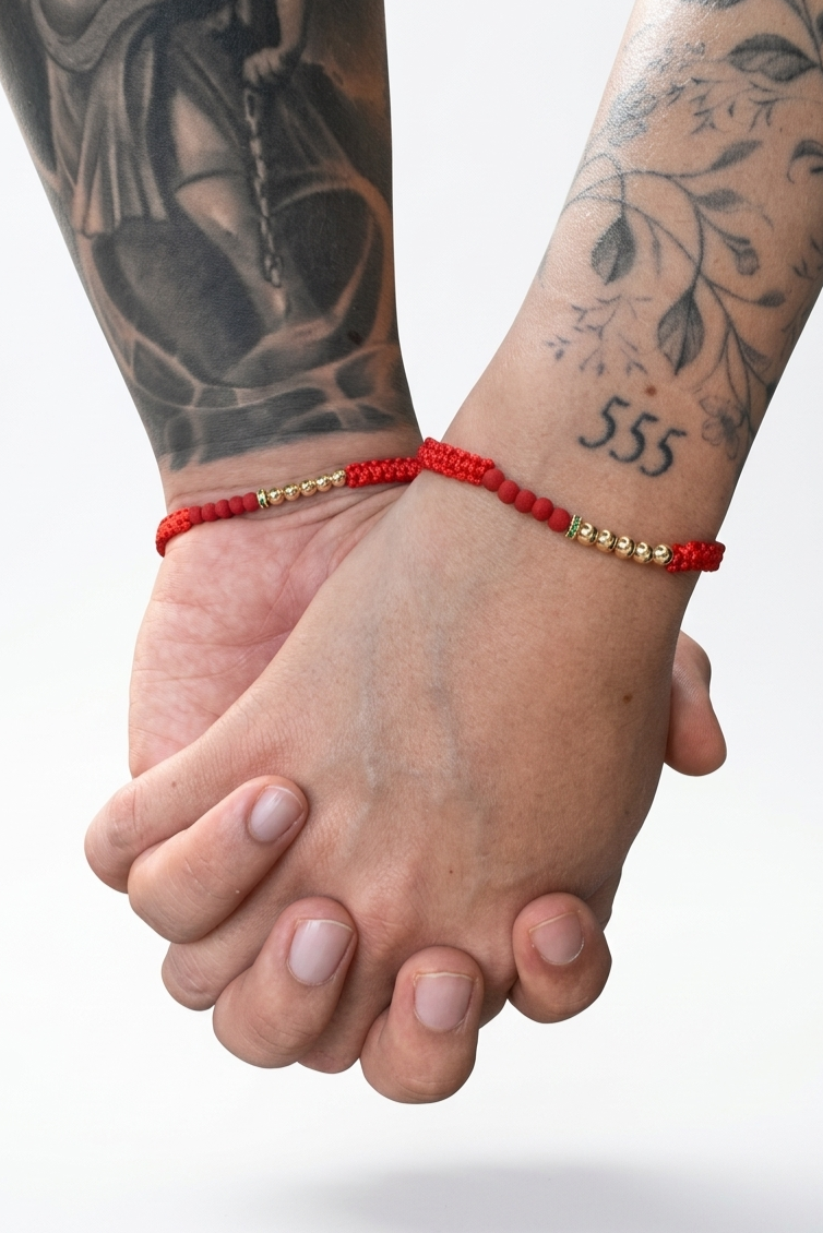 Pulseras Pareja Oro Laminado 18K con Circones – Artemisa