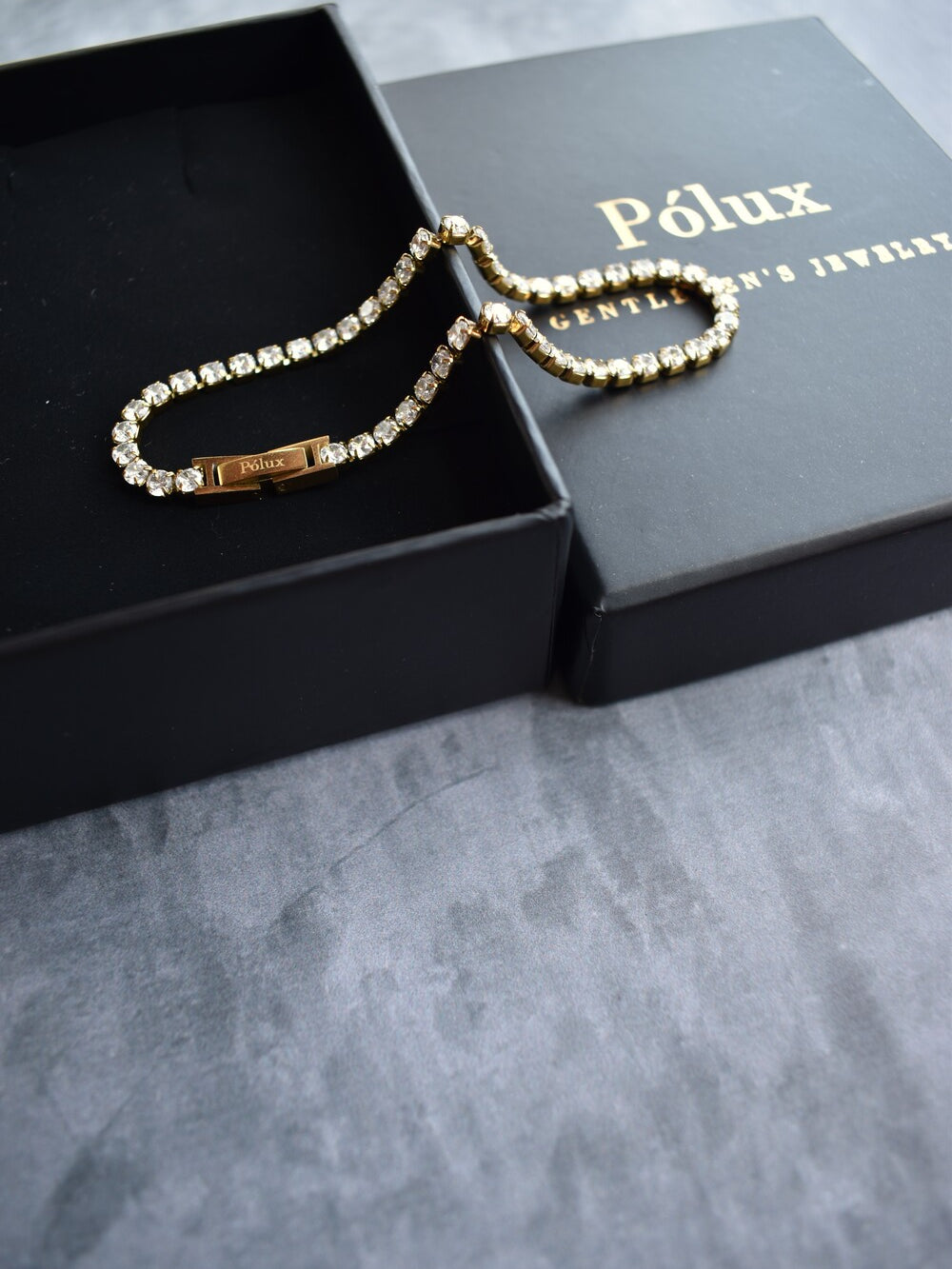 Pulsera Tennis Golden Diamante