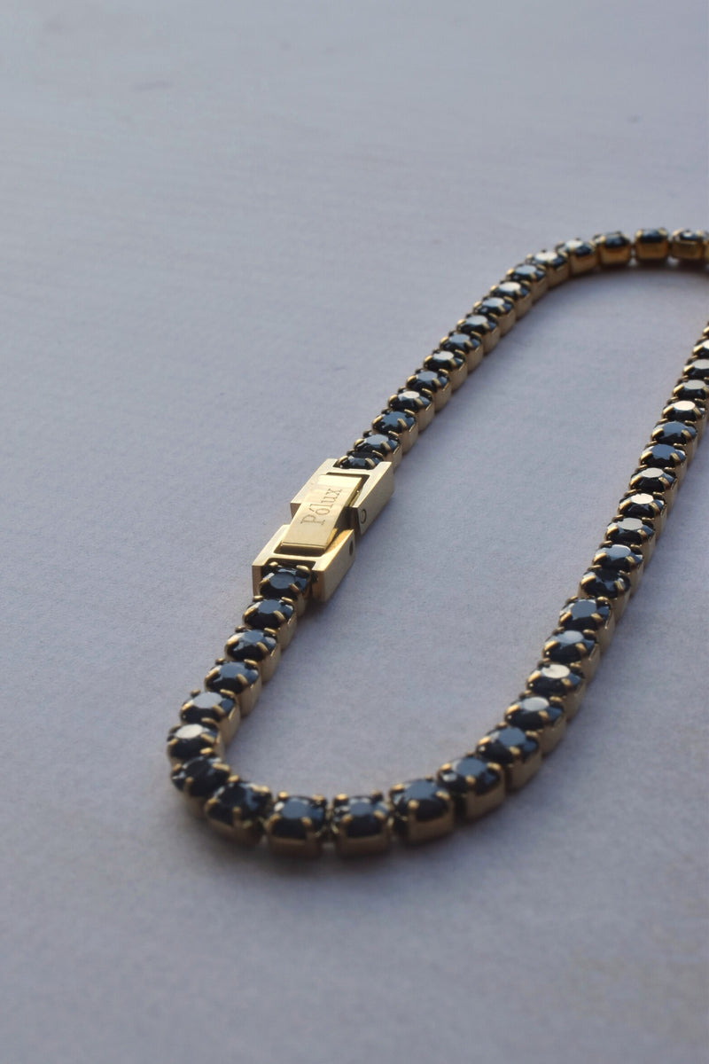 Pulsera tennis Golden Onix