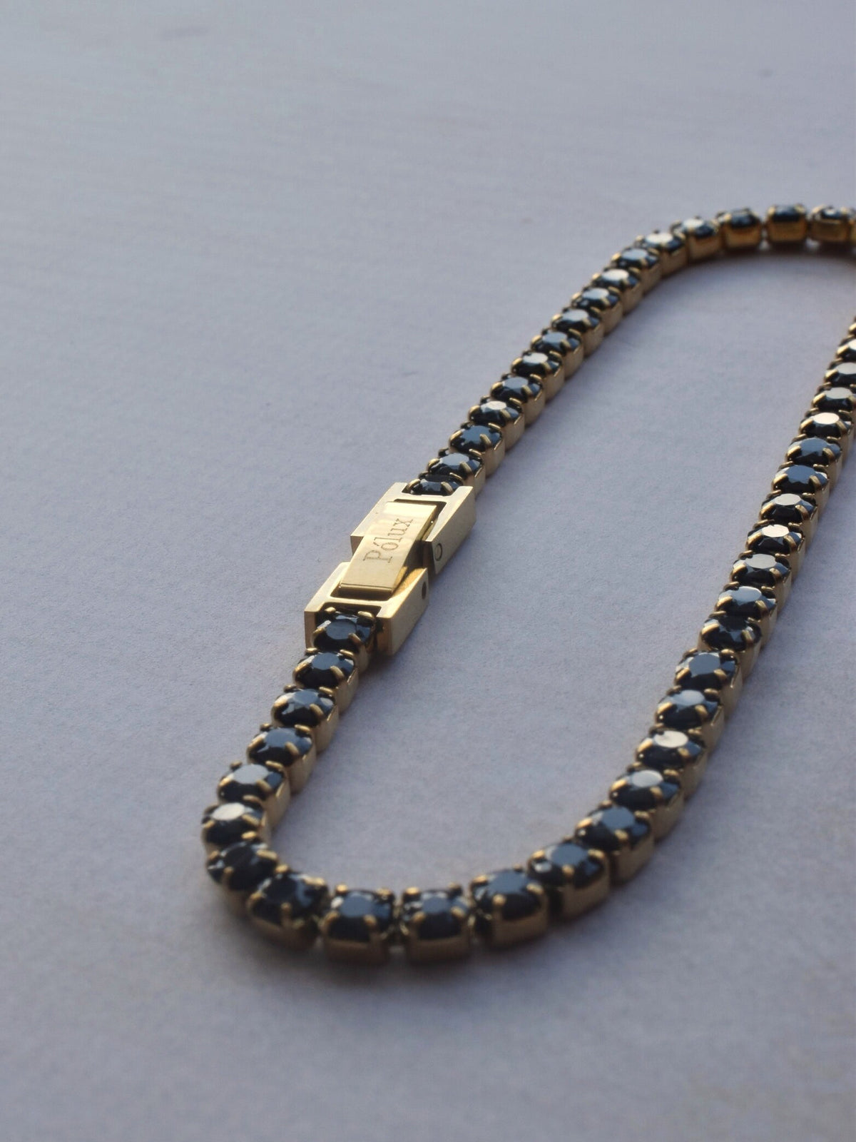 Pulsera Tennis Golden Onix