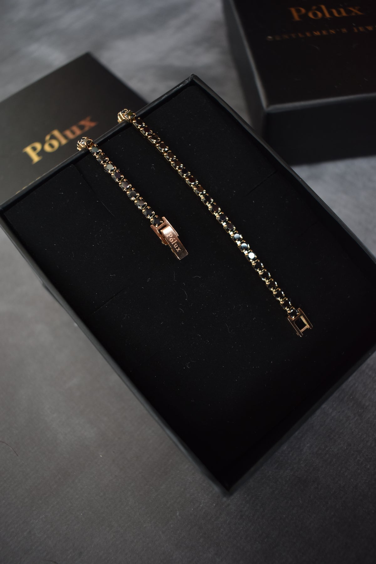 Pulsera tennis Oro rosa Onix