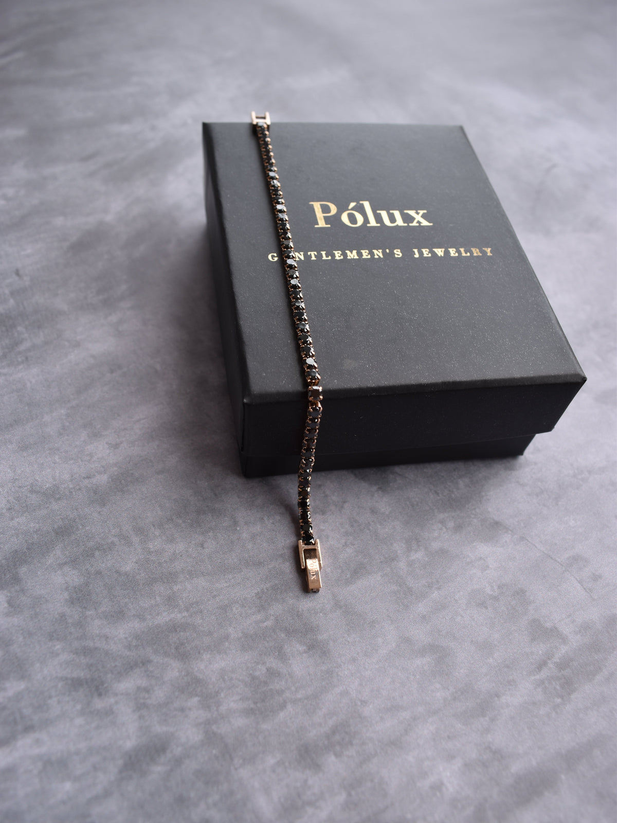 Pulsera Tennis Oro Rosa Onix