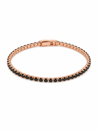 Pulsera Tennis Oro Rosa Onix