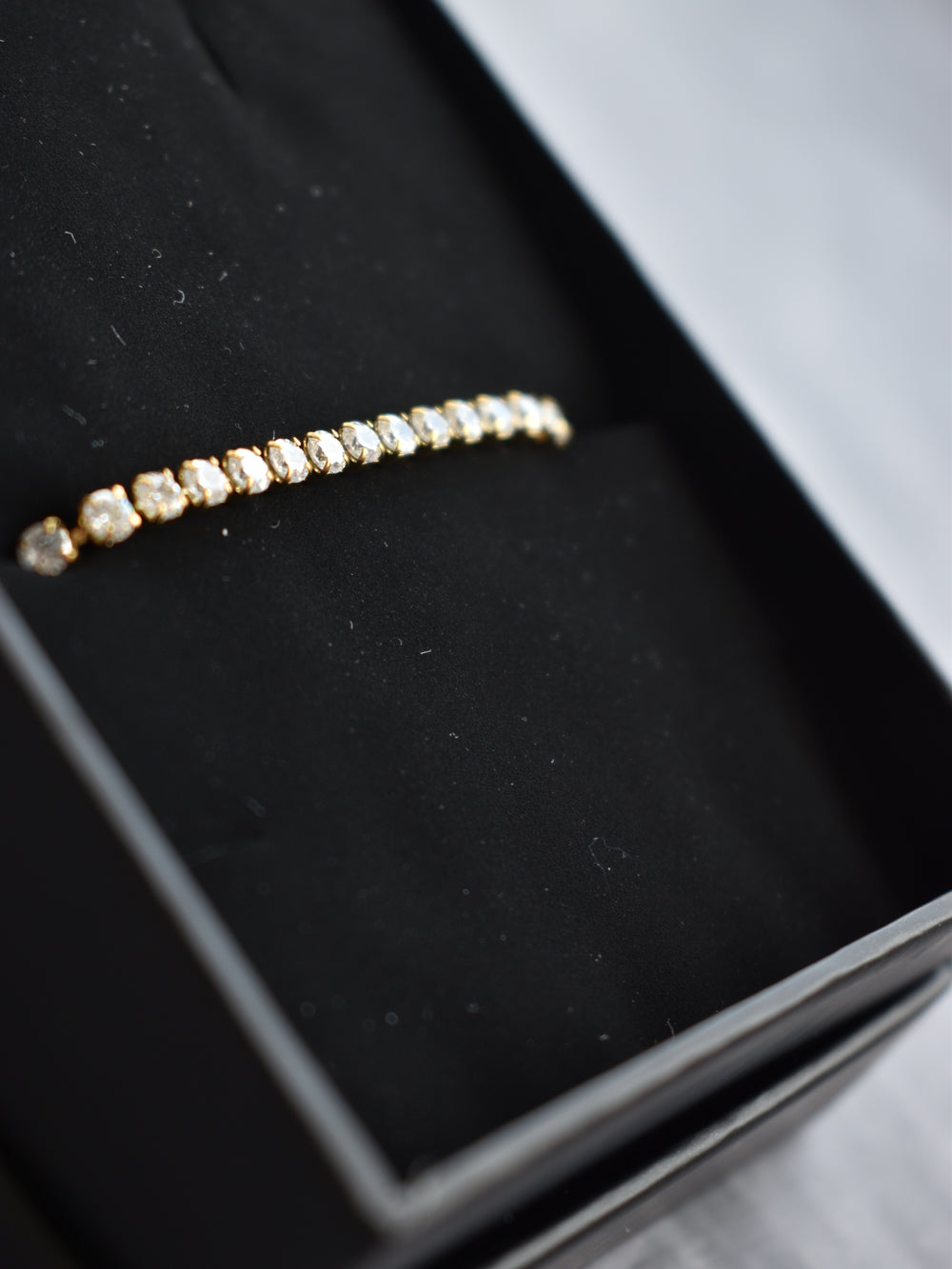 Pulsera Tennis Golden Diamante